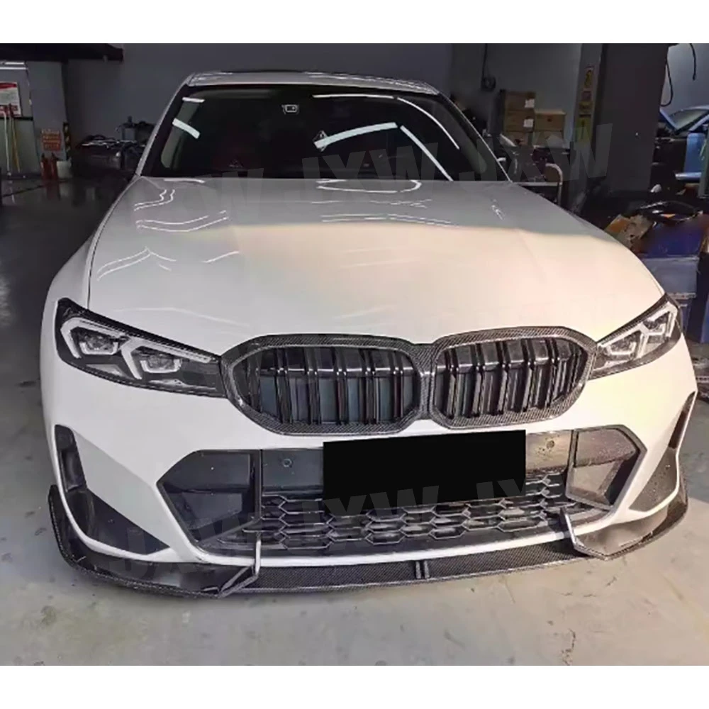 JXWANCF Углеродное волокно для BMW 3 серии G20 G28 LCI M Sport 2023 + Спойлер на подбородок Передний бампер Спойлер для губ FRP Комплекты кузова (art.: 3920d464fff47) - 3920d464fff47