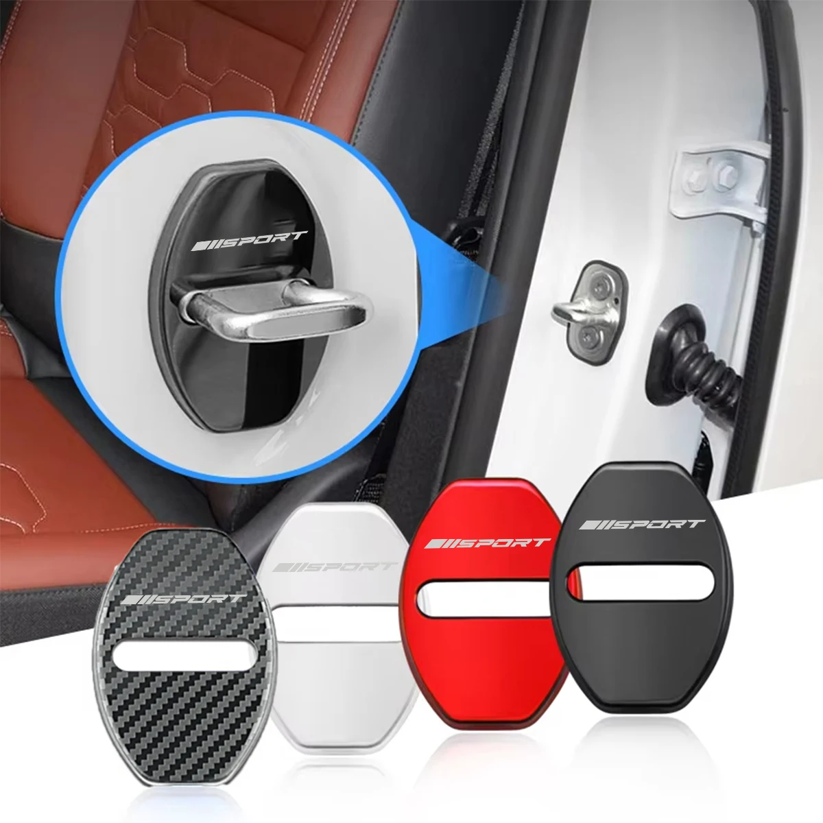 4 шт. защитный чехол для замка двери автомобиля Audi A1 A3 A4 A5 A6 Q3 Q5 Q7