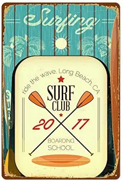 

Vintage tin signs and metal signs of surf clubs are specially designed for restaurants, bars, home decorations, garages, etc.