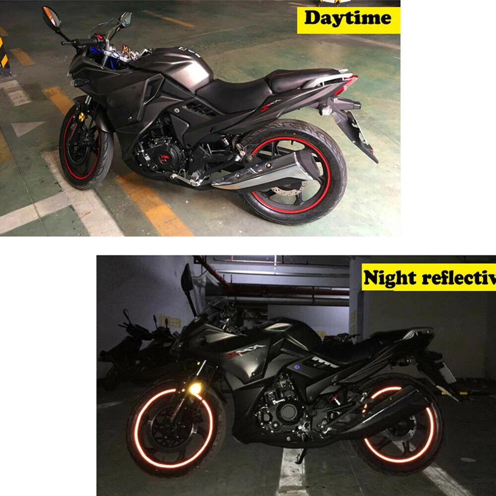 

Wheel Car sticker Car Decal Motorcycle Reflective Ring Sticker Stripe Protable