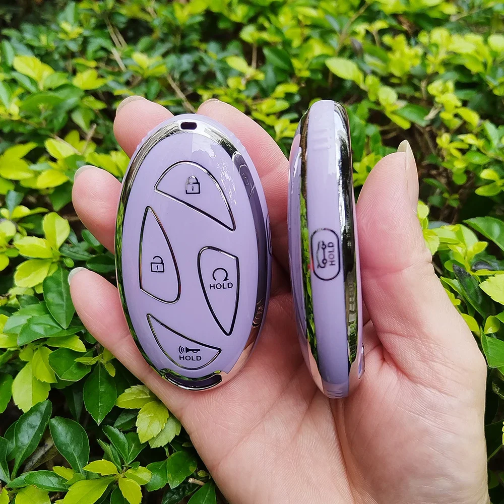 Чехол для автомобильного ключа из ТПУ с 5/7 кнопками Hyundai IONIQ 6 Grandeur GN7 Kona Ev 2023 Lonic Auto