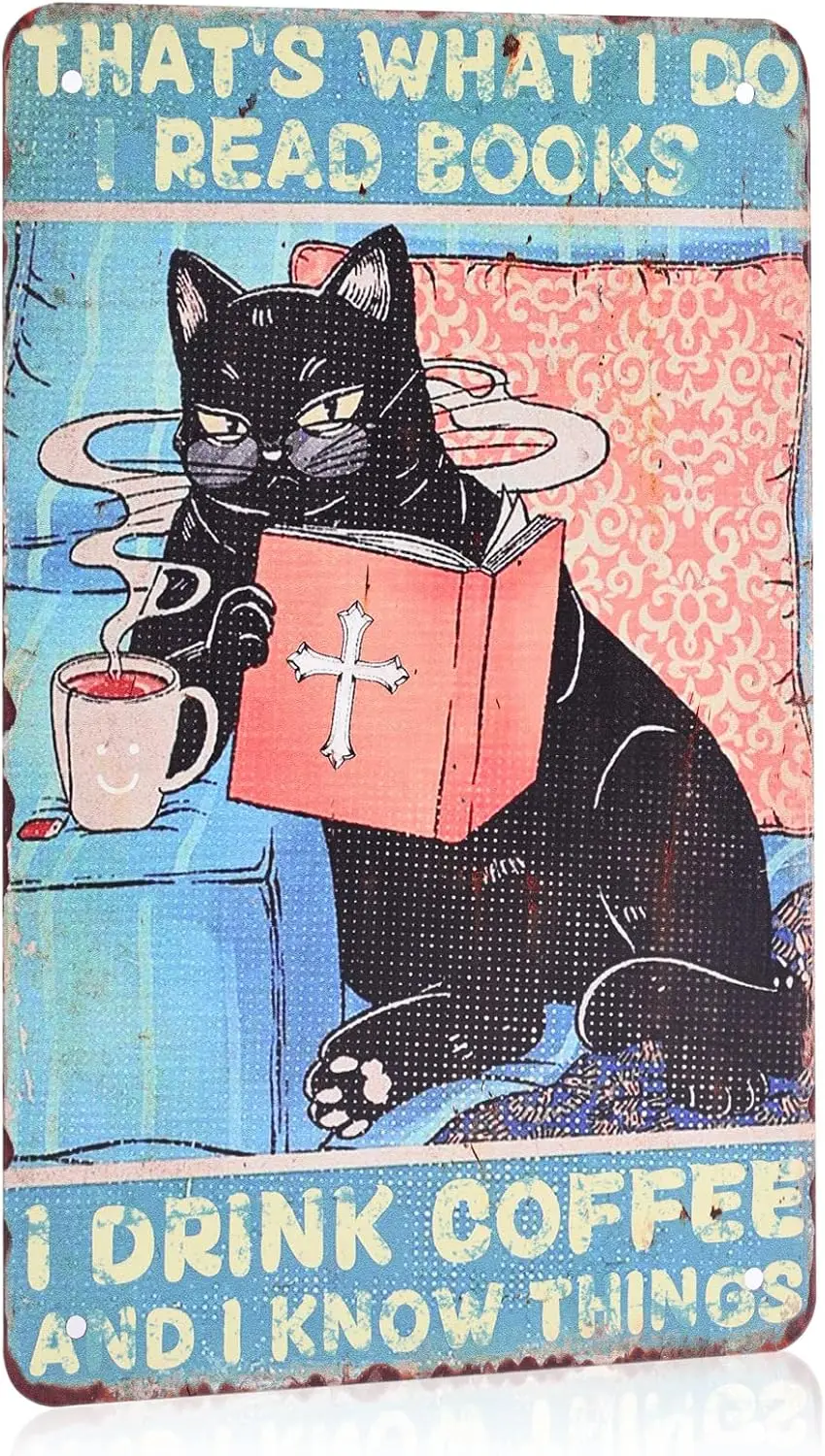 Blck Ct Wll Decor Sgn - 8x12 nch Ретро Metl Плакаты Prnts Decove для дома комнаты спальни офиса и т. д.