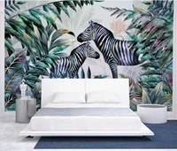 custom papel de parede wall paper wall nordic animal zebra mural wallpapers for living room bedroom mural waterproof wallpaper