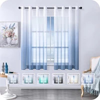 xuntuo morden gradient tulle short curtains for living room bedroom curtains for window treatment home voile dining room panels