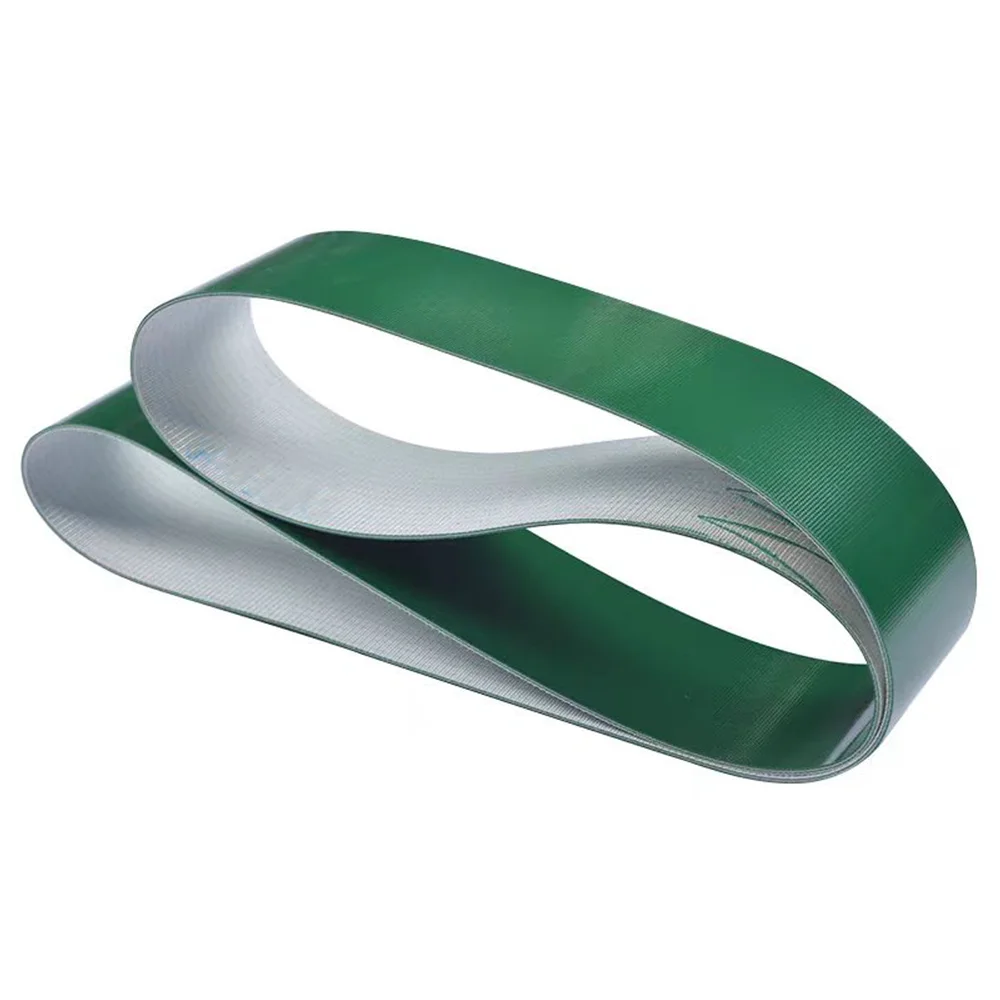 Зеленая трансмиссионная лента из ПВХ. Промышленный ленточный периметр: 600–1050 мм.