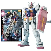 bandai genuine gundam model kit anime figure mg 1100 oyw rx 78 2 one year war gunpla anime action figure toys for children