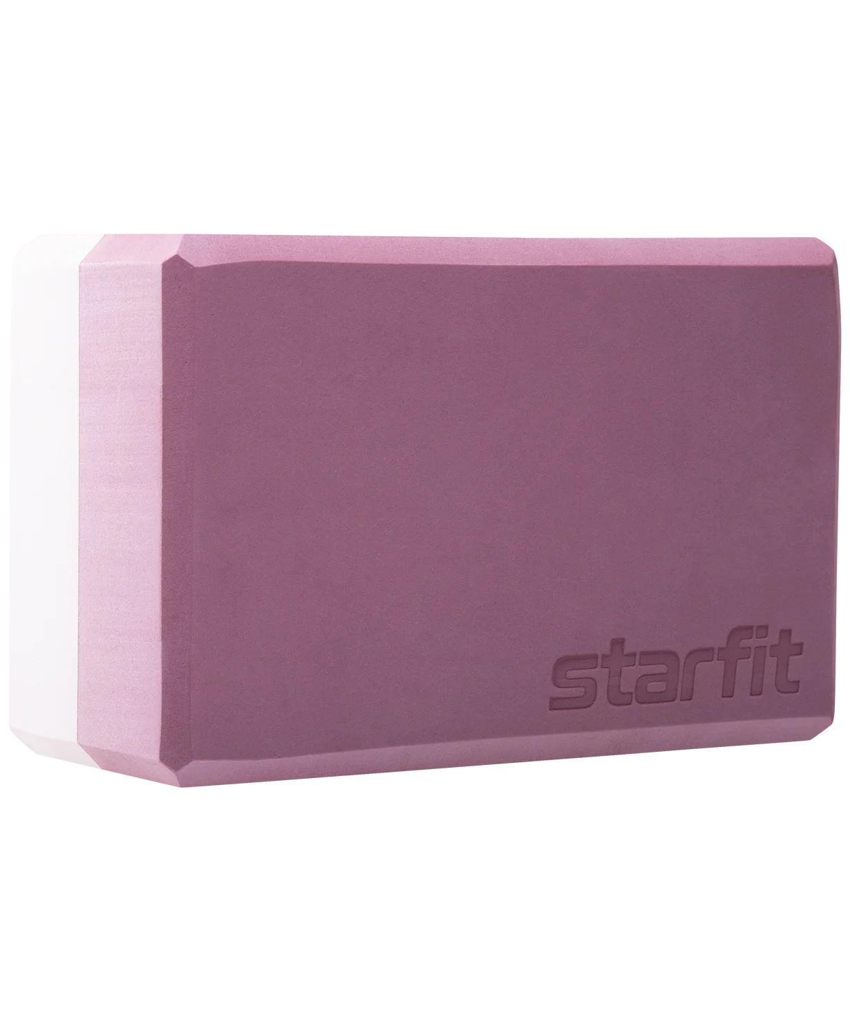Блок для йоги высокой плотности STARFIT Pro YB-201 EVA 10 см 350 гр 22 8х15 2 пыльная роза |