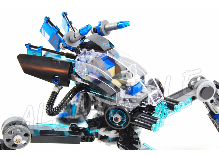 518 шт. Shinobi Water Strider Mech Posable Legs Shark Thug 06054 Hover-pad-style Feet Building Block игрушки совместимые с