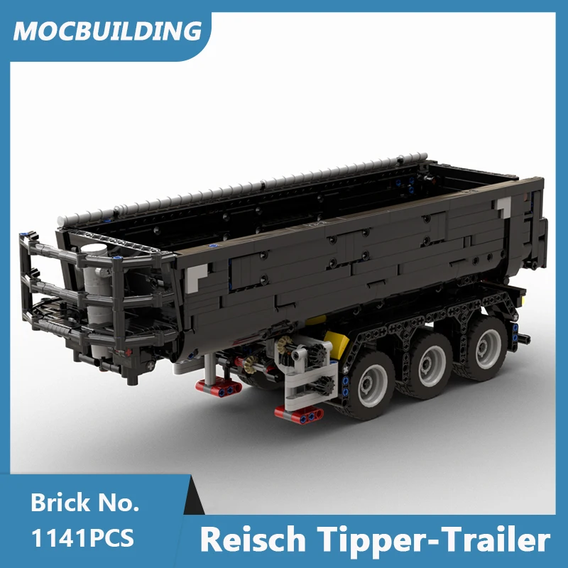 

MOC Building Blocks Reisch Semi Tipper-Trailer Model Technical DIY Assembled Bricks Truck Creative Children Toys Gifts 1141PCS