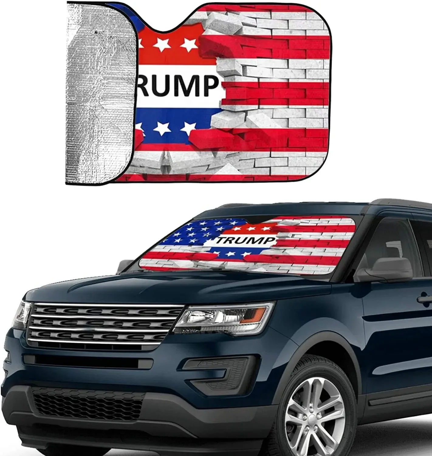 Бродяга лобовое стекло автомобиля солнцезащитный козырек американский флаг США