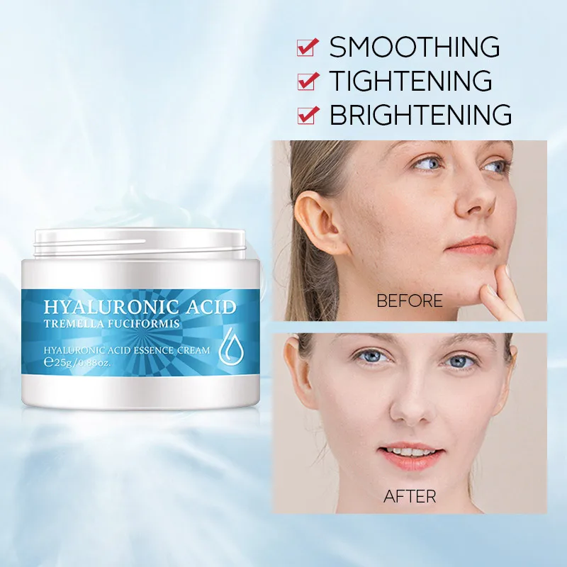 

LAIKOU Hyaluronic Acid Face Cream Moisturizing Nourishing Anti Aging Cream Reduce Wrinkles Brightening Facial Skin Care 25g