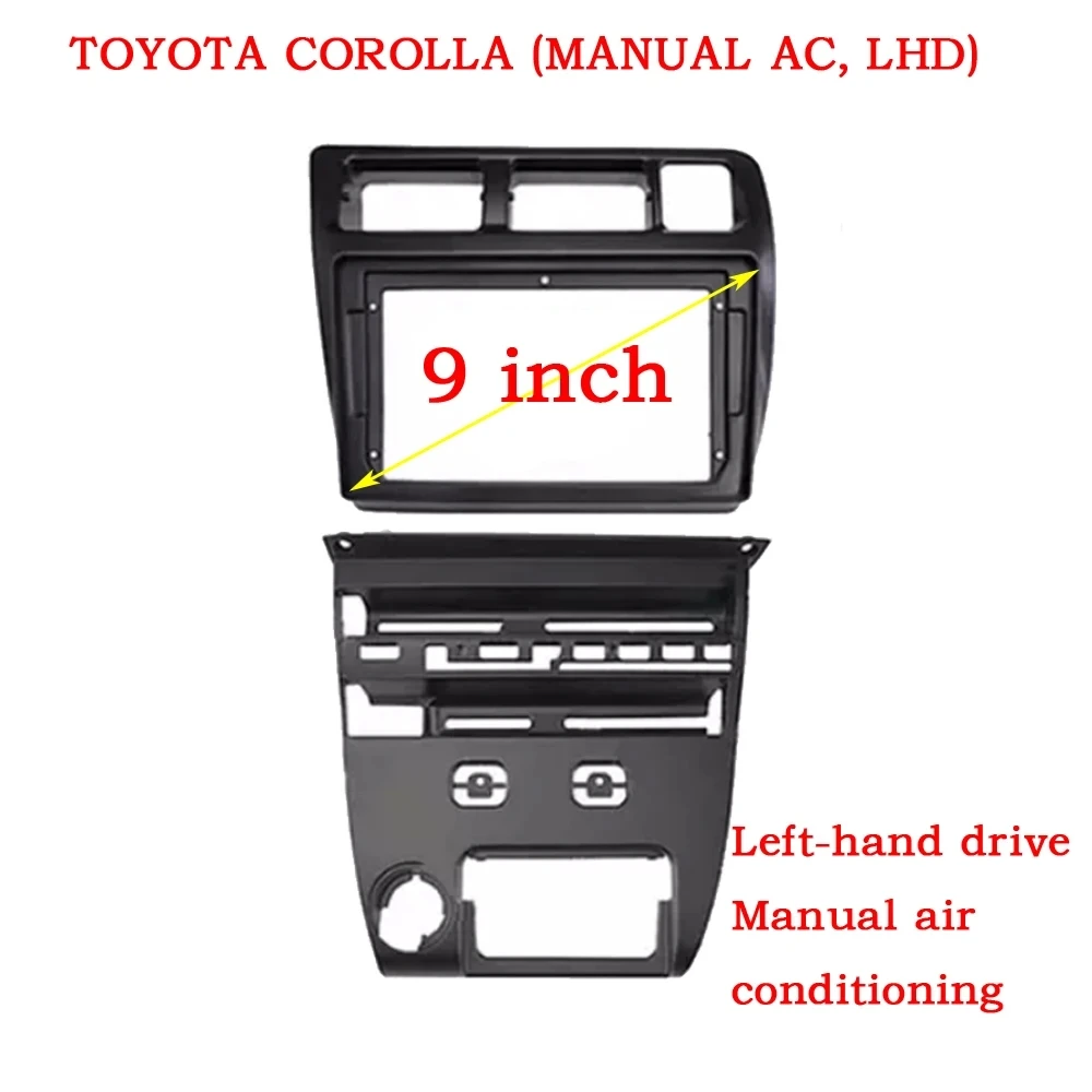

9-дюймовая Автомобильная рамка, адаптер для Android, аксессуары для панели для Toyota Corolla Sprinter 1993-1997