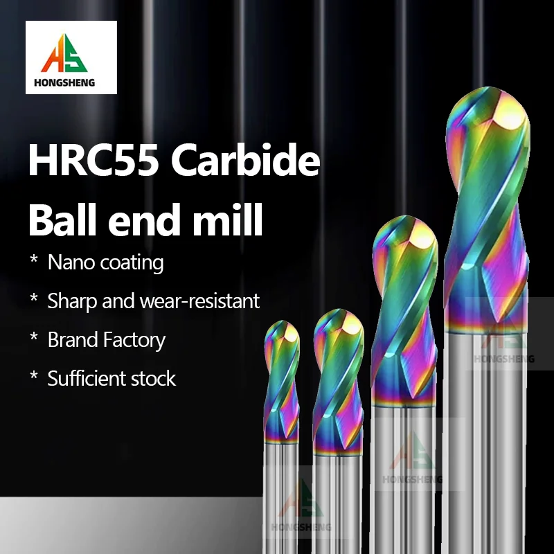 

XMSJ 2-зубая сферическая концевая фреза HRC55