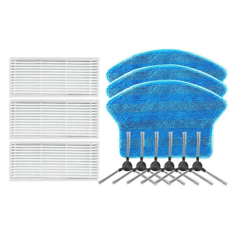 Top Deals For Midea I2 VCR03 Spare Parts Home Accessories Hepa Filter Side Brush Mop Rag Kit Sweeping Robot Vacuum Cleaner