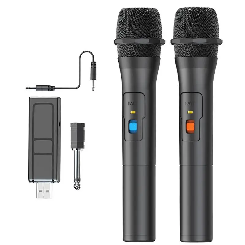 

Беспроводной микрофон, перезаряжаемый приемник, металлический Ручной беспроводной микрофон для караоке, пения, свадьбы, диджея, вечеринки, ...