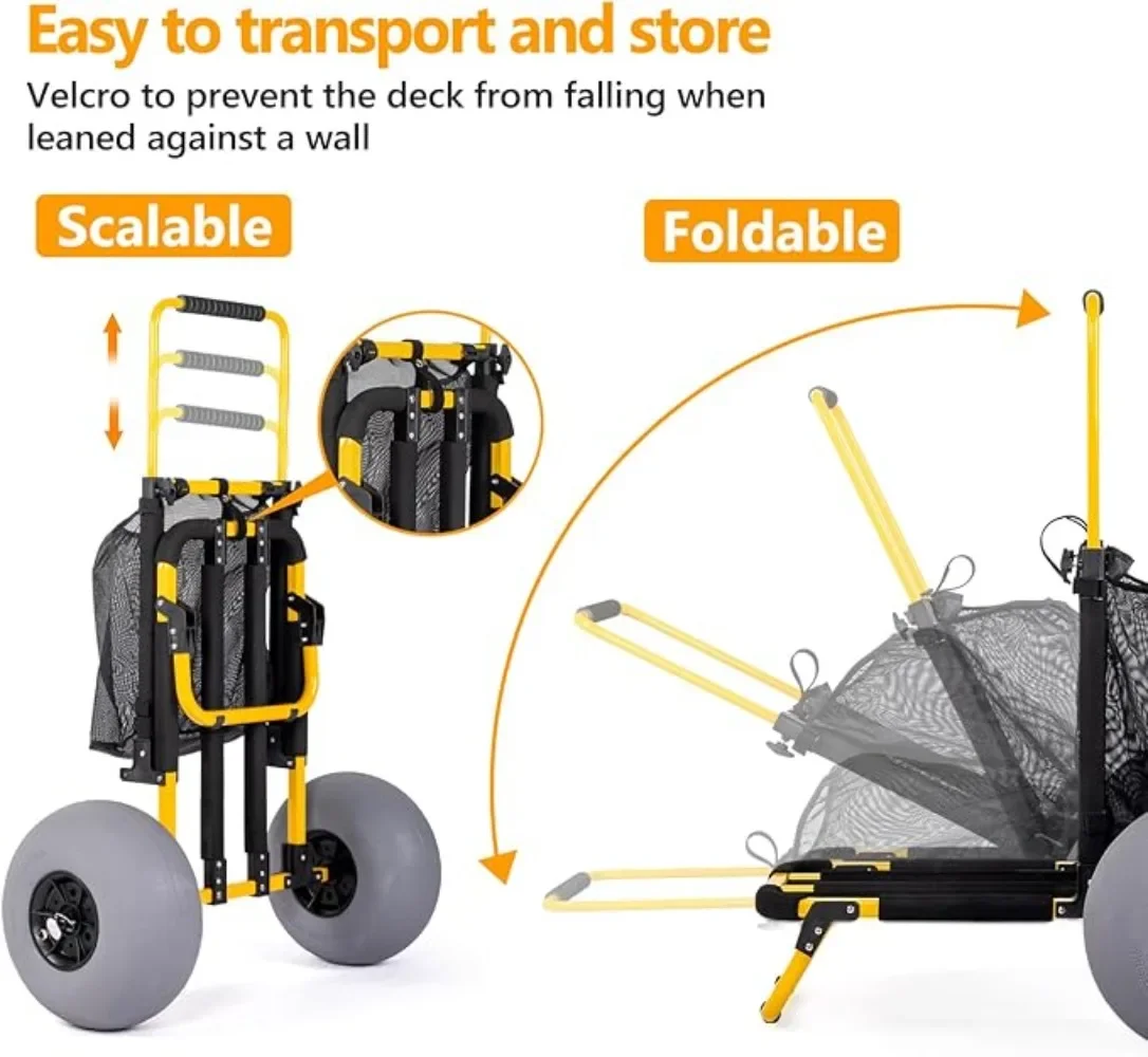 Семейная пляжная тележка для пикапа с 12 дюймовыми большими воздушными шарами