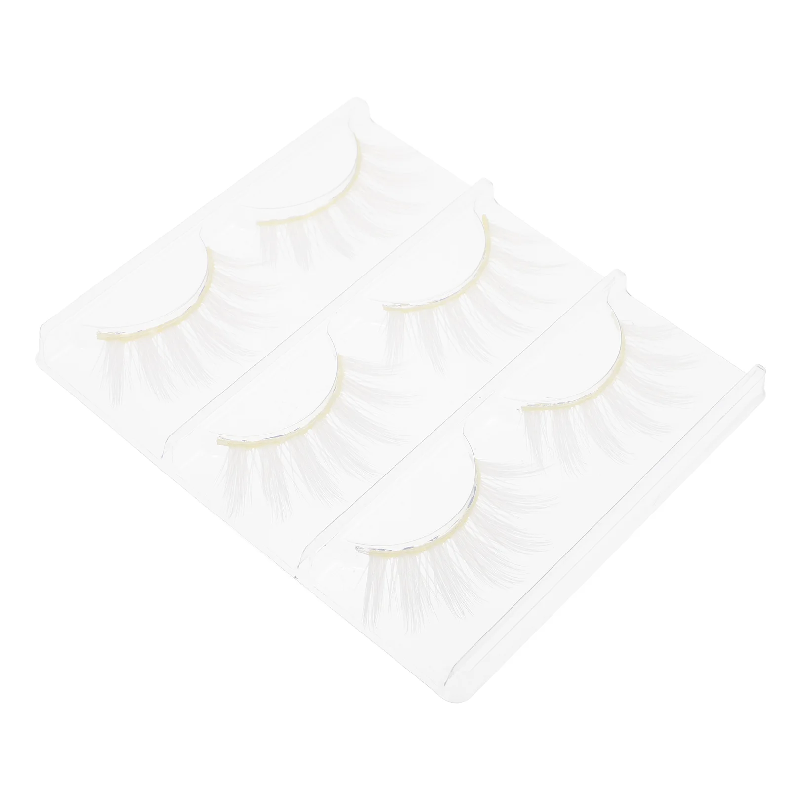 

Lashes Eyelash Eyelashes Fake False White Extension Lash Makeup Natural Kit Artificial Individual Loose Fluffy Cosplay Wispy