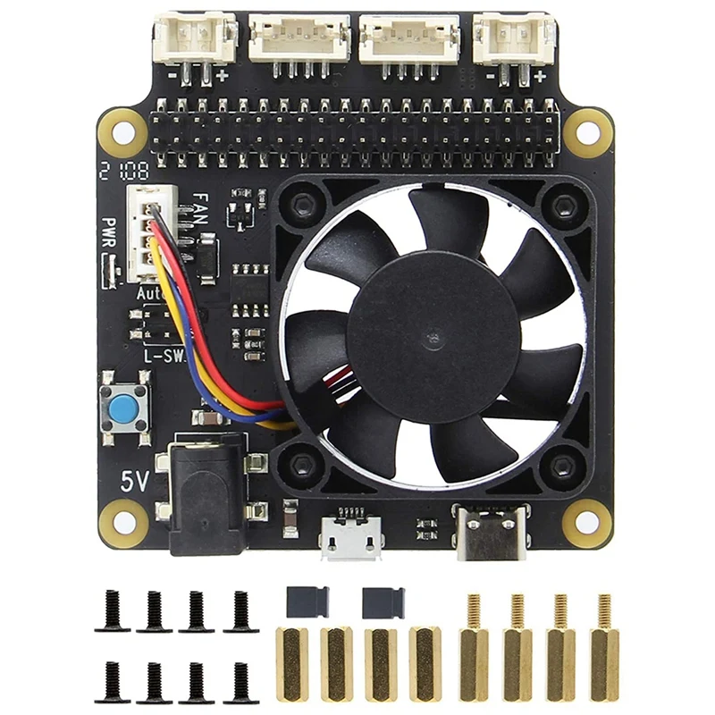 

For Raspberry Pi 4B/3B+/3B X735 V2.5 Power Management with Safe Shutdown & PMW Cooling Fan Expansion Board