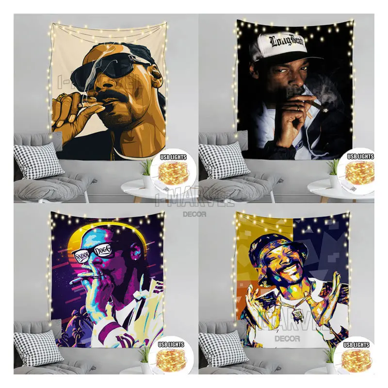 

Rapper Snoop Dogg Wall Tapestry Aesthetic Room Decor Hippie Music Wall Decor Home Decor Bedroom Decoration Home Accessories Art