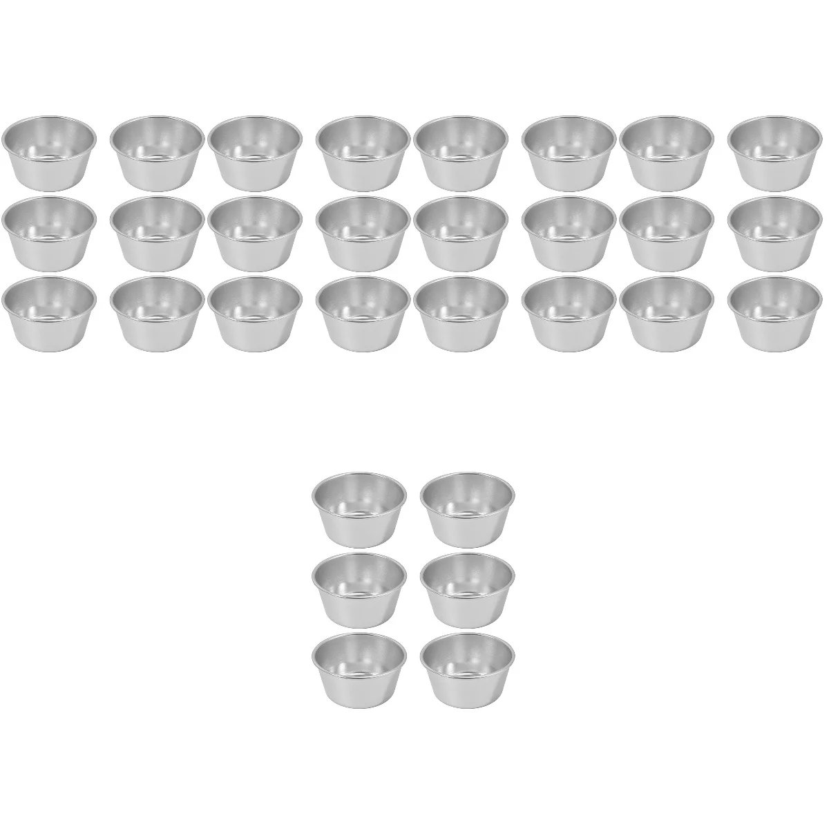 

30 Pcs Pudding Molds Non-stick Muffin Cake Molds Household Molds Pudding Molds