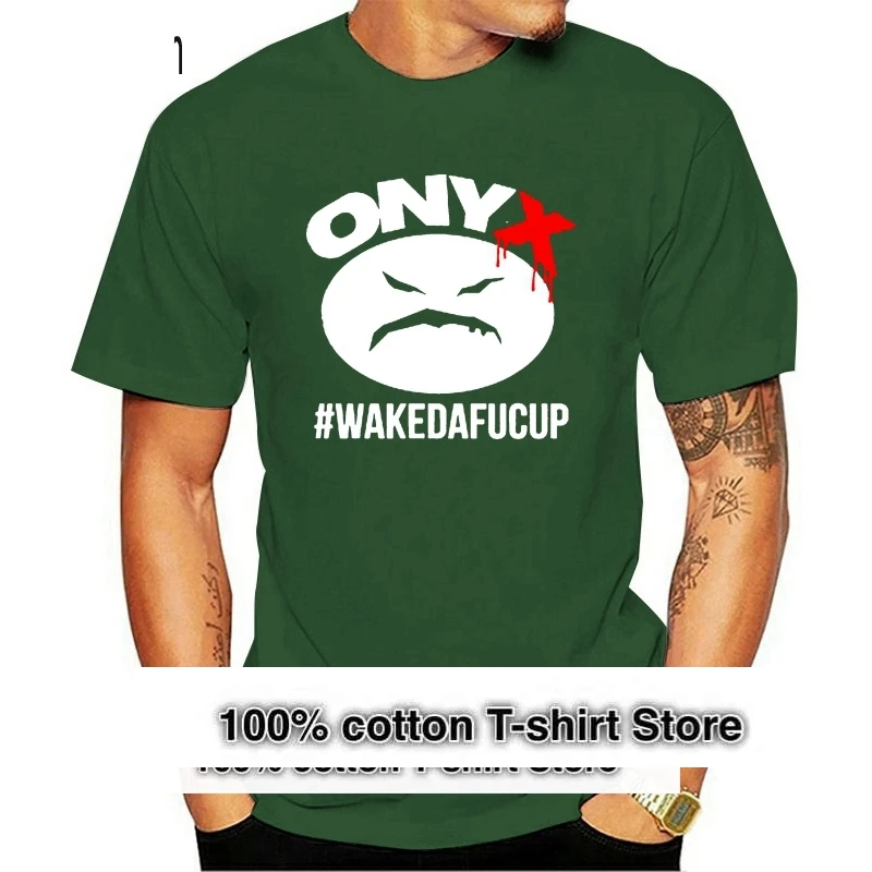 

Новая Черная футболка с принтом оникса Wakedafucup Rap, Размеры S M