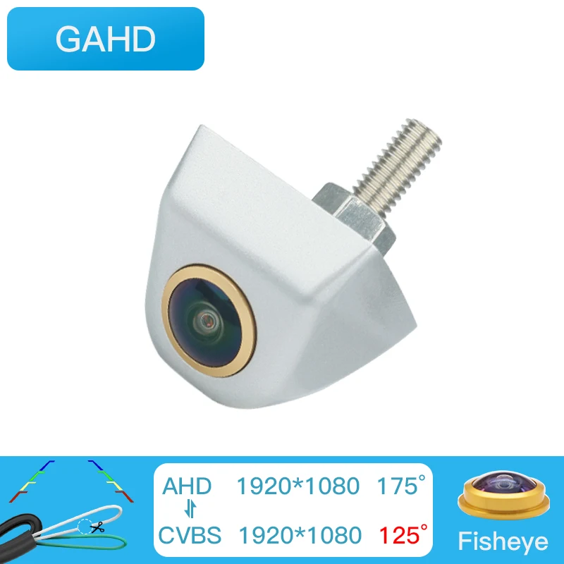 HaiSunny HD AHD 1920*1080P 170 градусов объектив «рыбий глаз» Starlight Автомобильная камера заднего вида с ночным видением автомобильная универсальная камера заднего вида