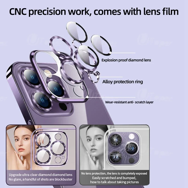 Роскошный розовый прозрачный магнитный чехол для беспроводной зарядки iPhone 15 14 13