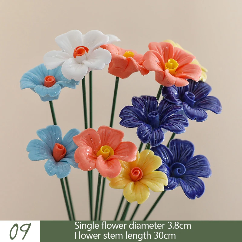 

Искусственные керамические цветы набор из 5 штук