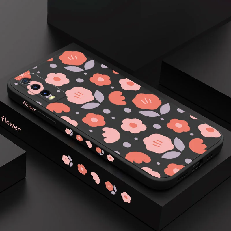

Flat Small Flowers Case For VIVO Y20 Y20i Y20S Y30 Y33T Y35 Y22 Y11 Y12i Y12 Y12S Y15 Y21 Y21T V25 V23 V23E V21 V20 S1 Pro 5G