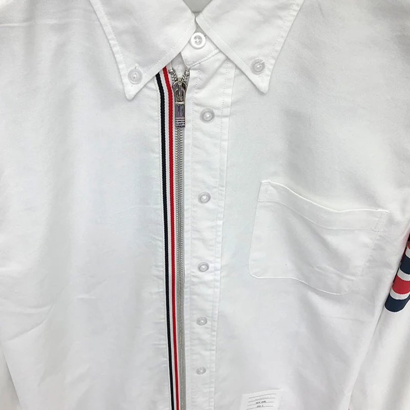 TB THOM Men's Shirt Button Down Short Sleeve Linen Shirts for Men Summer Casual Cotton Spread Collar Beach Shirts Wholesale