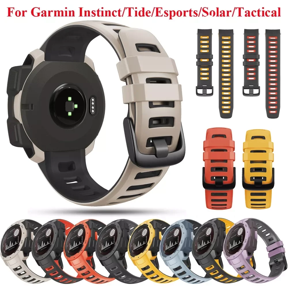 

Ремешок силиконовый для смарт-часов Garmin Instinct, 22 мм