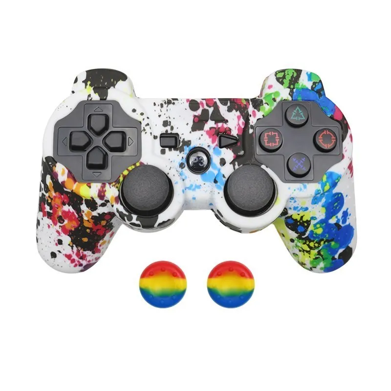 Силиконовый защитный чехол для контроллера PS3 PlayStation 3 гелевый резиновый с 2