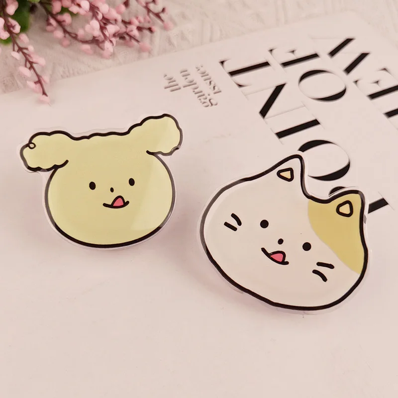 

Female Support Frame Mobile Phone Shell Universal Finger Buckle Mobile Phone Ring Buckle Telescopic Bracket Cartoon Cute Cat