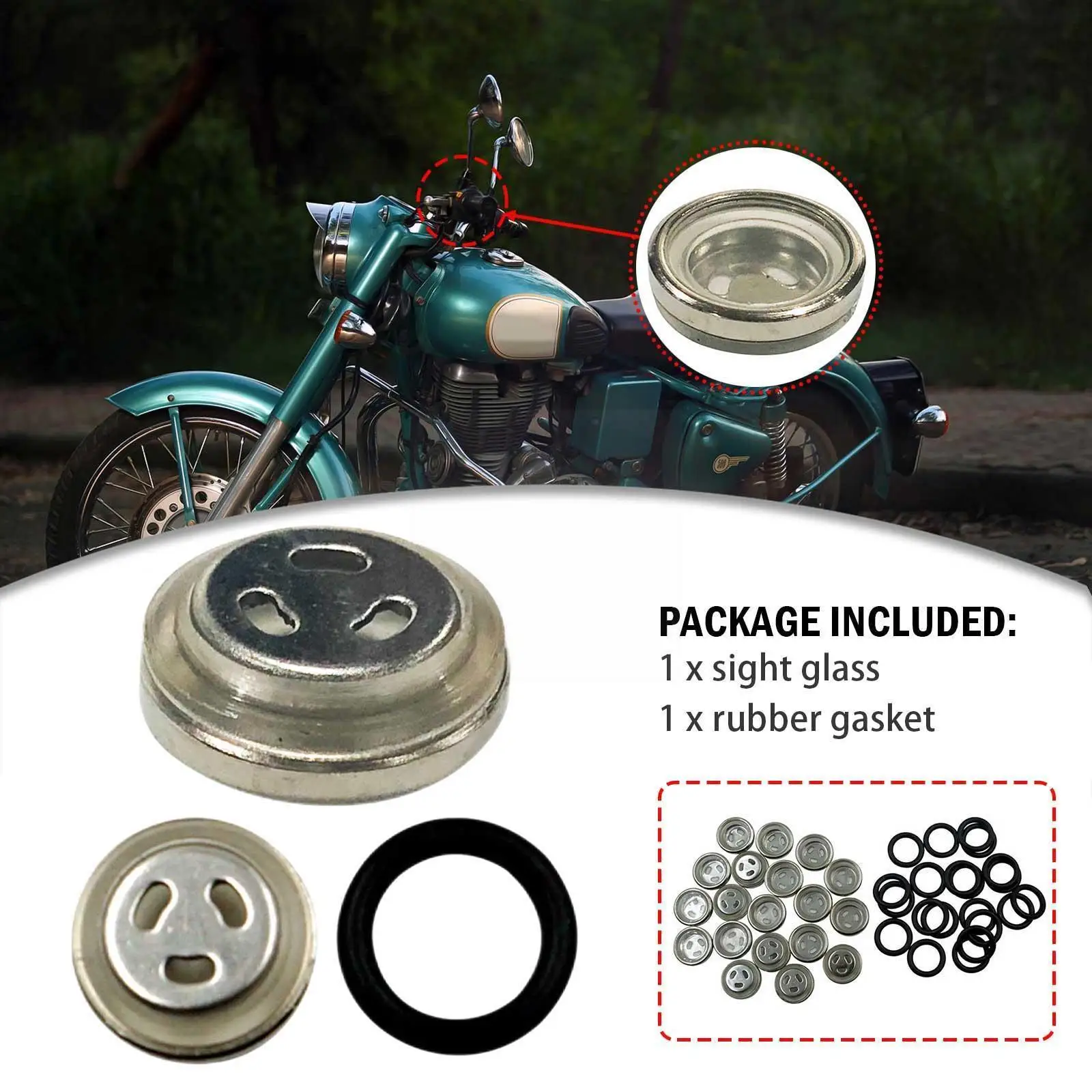 

1 pcs 10/12/14mm Brake Master Cylinder Reservoir Sight Mirror Glass Oil Road Pump Off Motorcycle Top P7R0