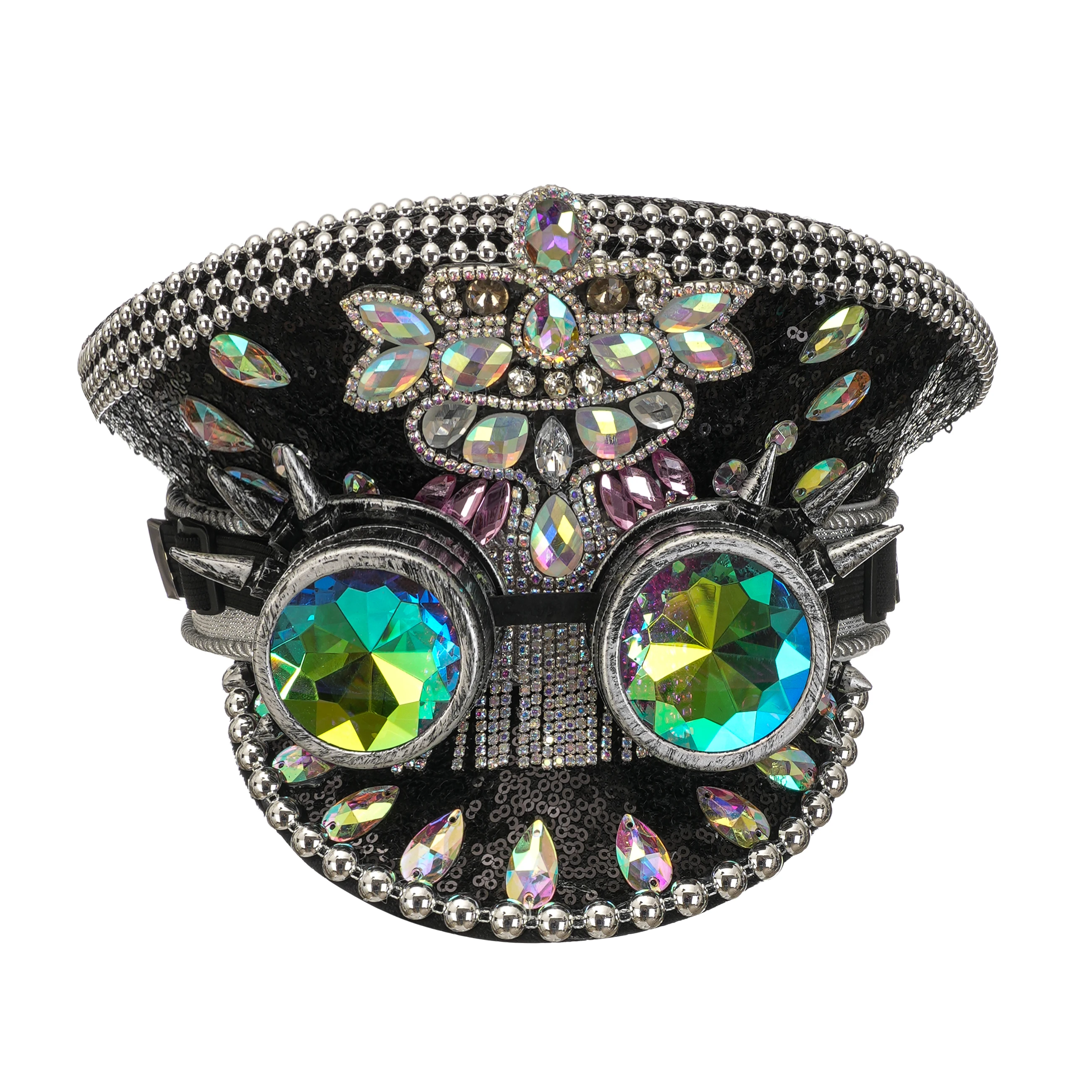 

Головные уборы в стиле стимпанк с блестками для музыкального фестиваля