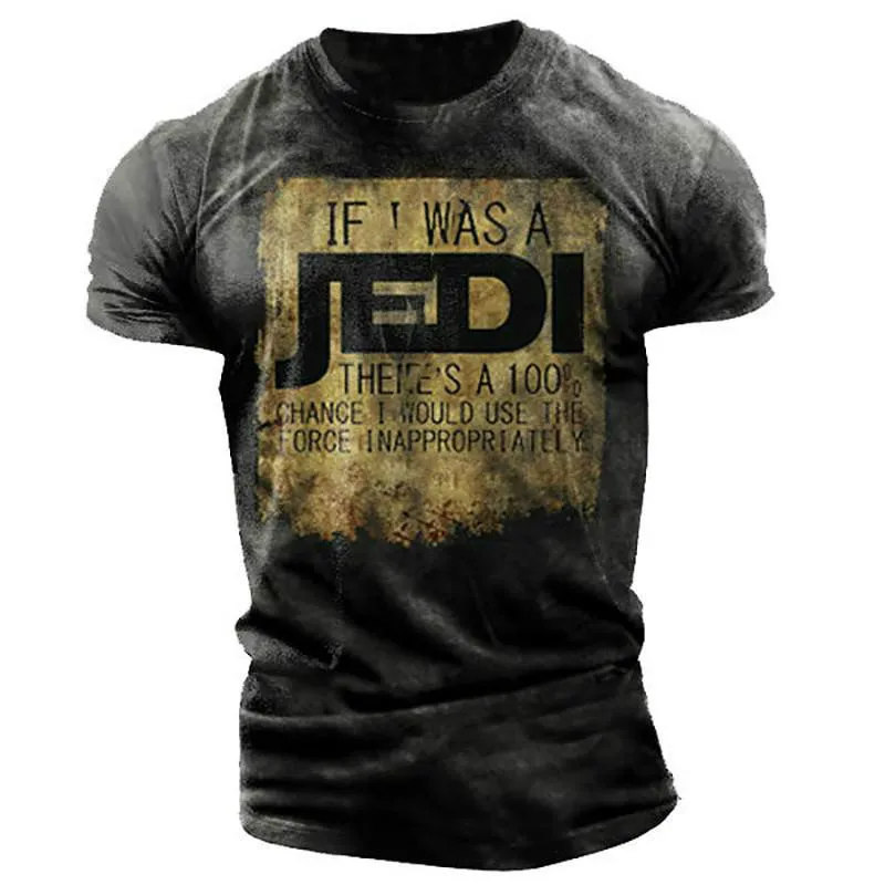 

Summer New Fashion Men's Retro Street 3D Printing Short Sleeve Sports Loose Size T-shirt Round Neck Quick Drying Material