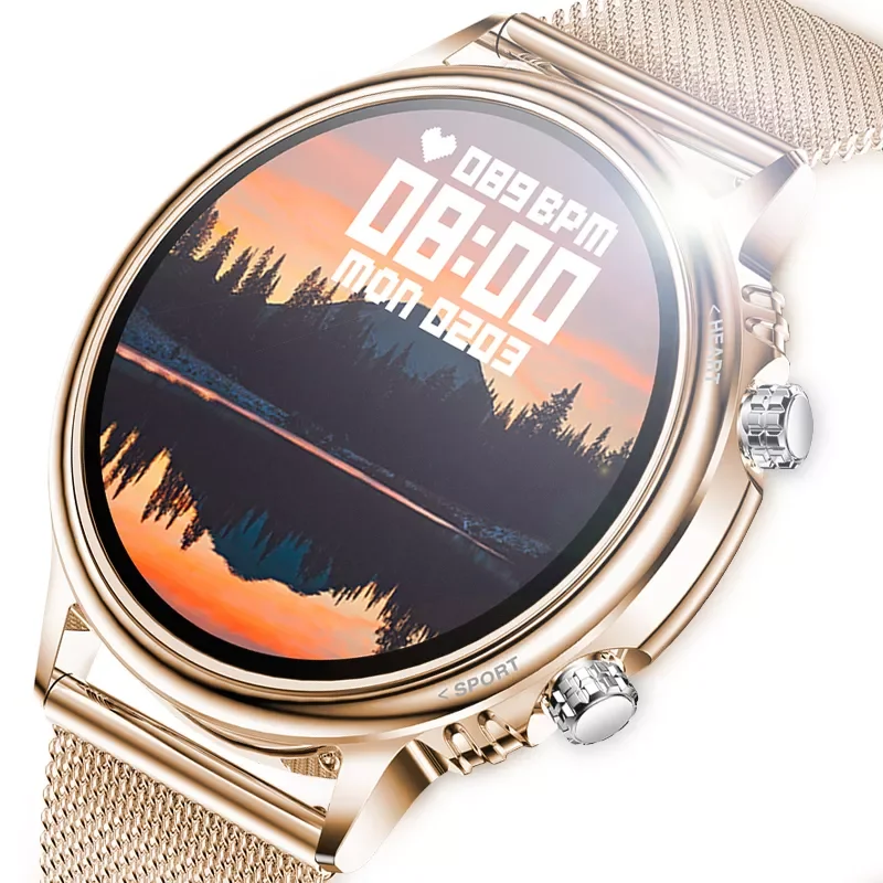 

Women Smart Watch Real-time Weather Forecast Activity Tracker Heart Rate Monitor Sports Ladies Smart Watch Men For Android IOS