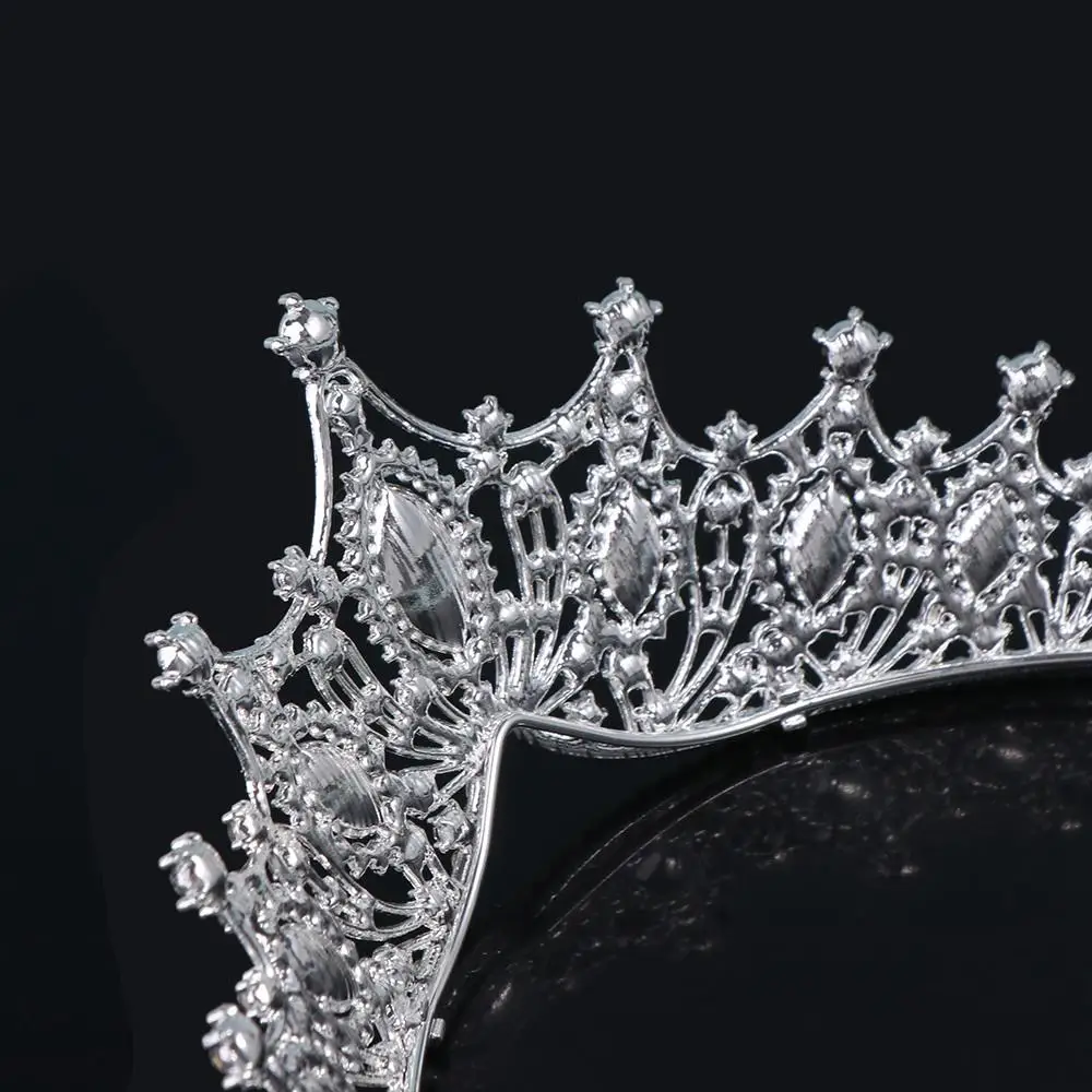 Повязка на голову с короной и стразами темпераментная повязка цирконием для