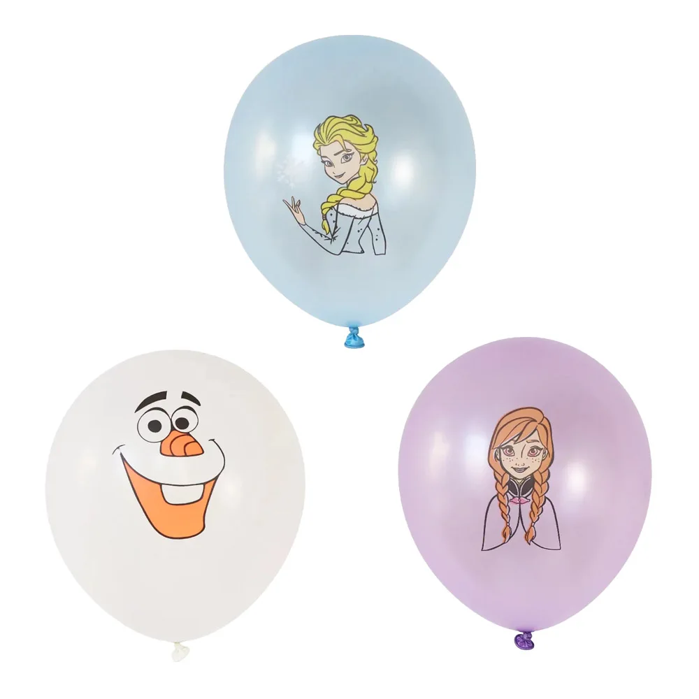 

10pcs Disney Frozen Princess Elsa Anna 12 Inch Latex Balloons Girls Birthday Party Decoration Toys Kids Baby Birthday Supplies