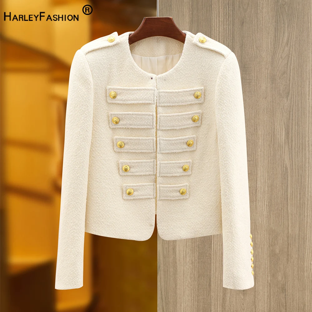 

Винтажный Европейский стиль женские Роскошные шерстяные теплые шикарные зимние открытые бежевые твидовые куртки ретро женские пальто