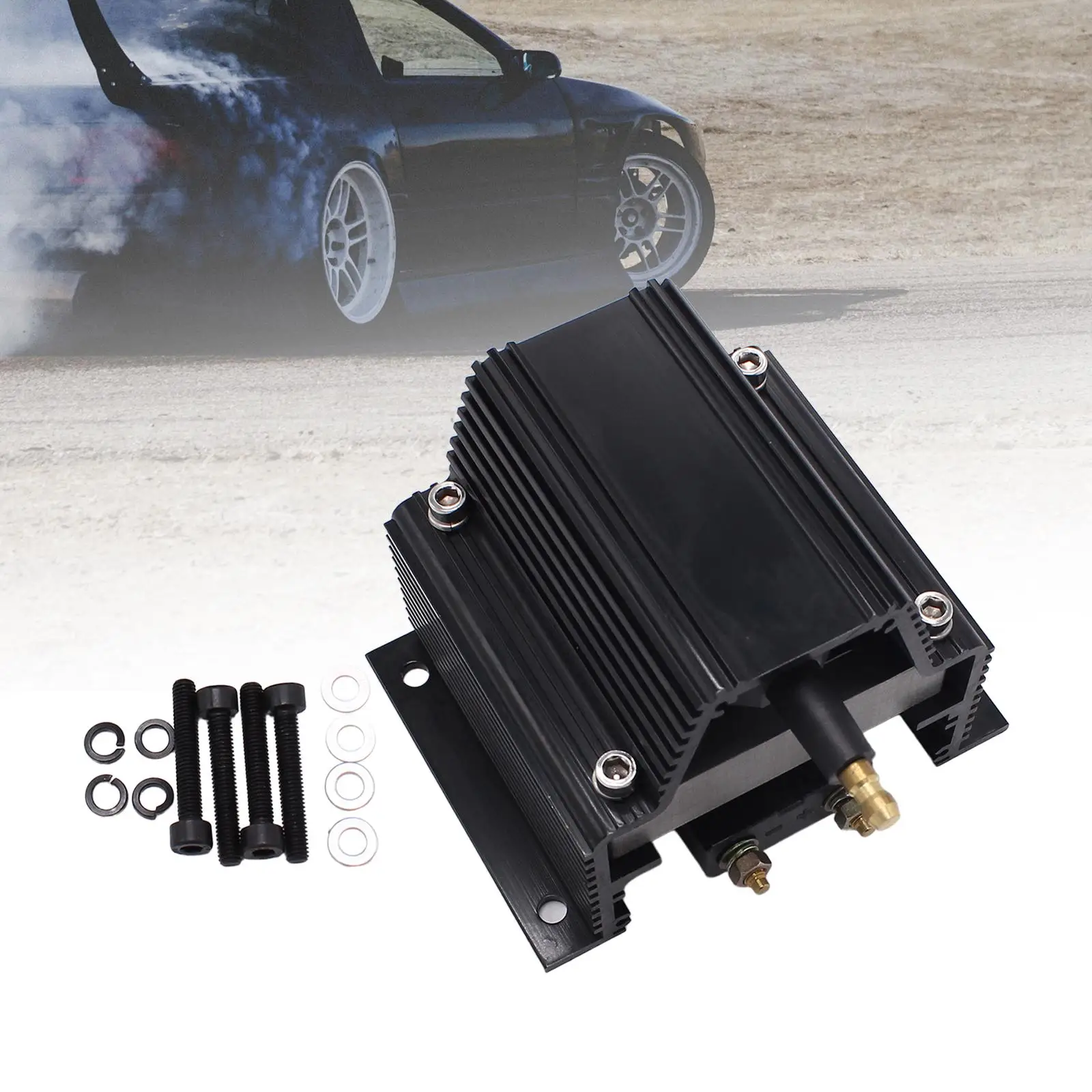 Высокопроизводительная катушка зажигания черная заменяет мужской разъем Hei