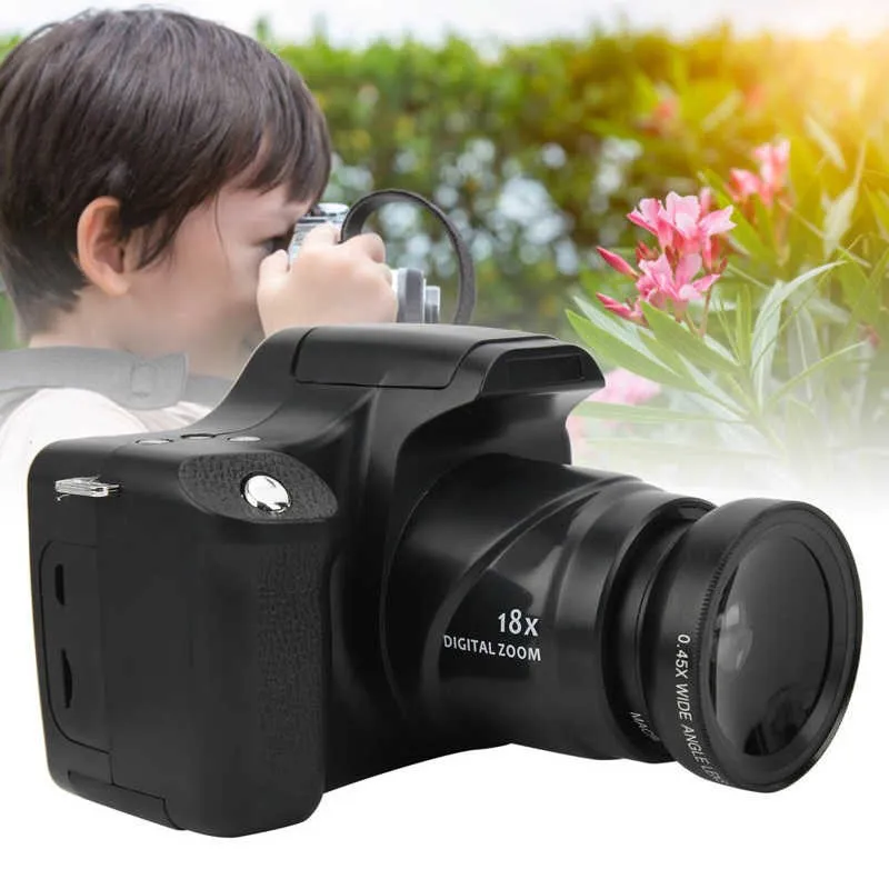 

2023 New Arrivals 18X Zoom HD Digital Camera 3.0in TFT LCD Screen Portable Long SLR Camera Built-in Flash Light & Microphone Hot