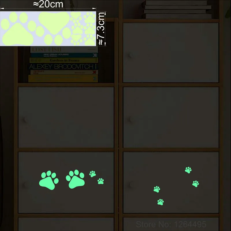 

Светящиеся наклейки NICELET животные пластик