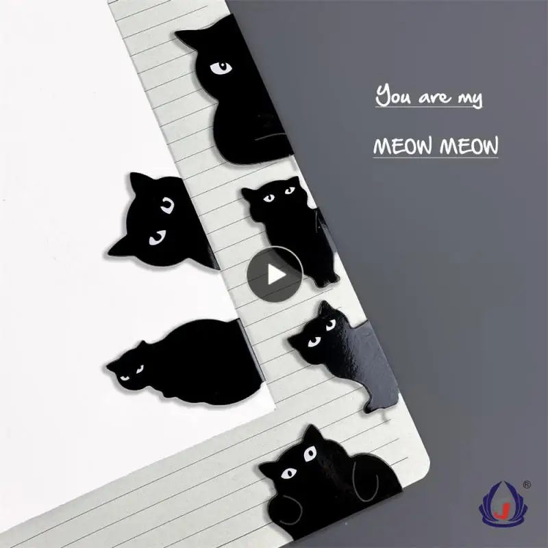 

Portable Black Cat Durable Fashion Stationery Literature And Art Creativity Household Practical Gift Simple Bookmark Beautiful