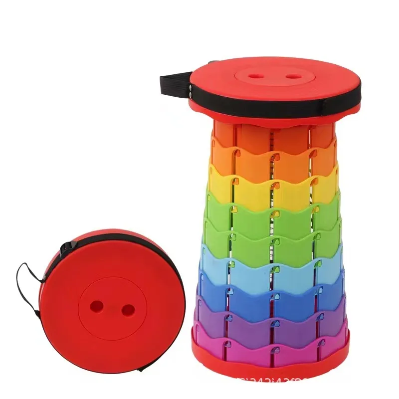 Красочный Складной Телескопический Стул Для Кемпинга Путешествий Рыбалки