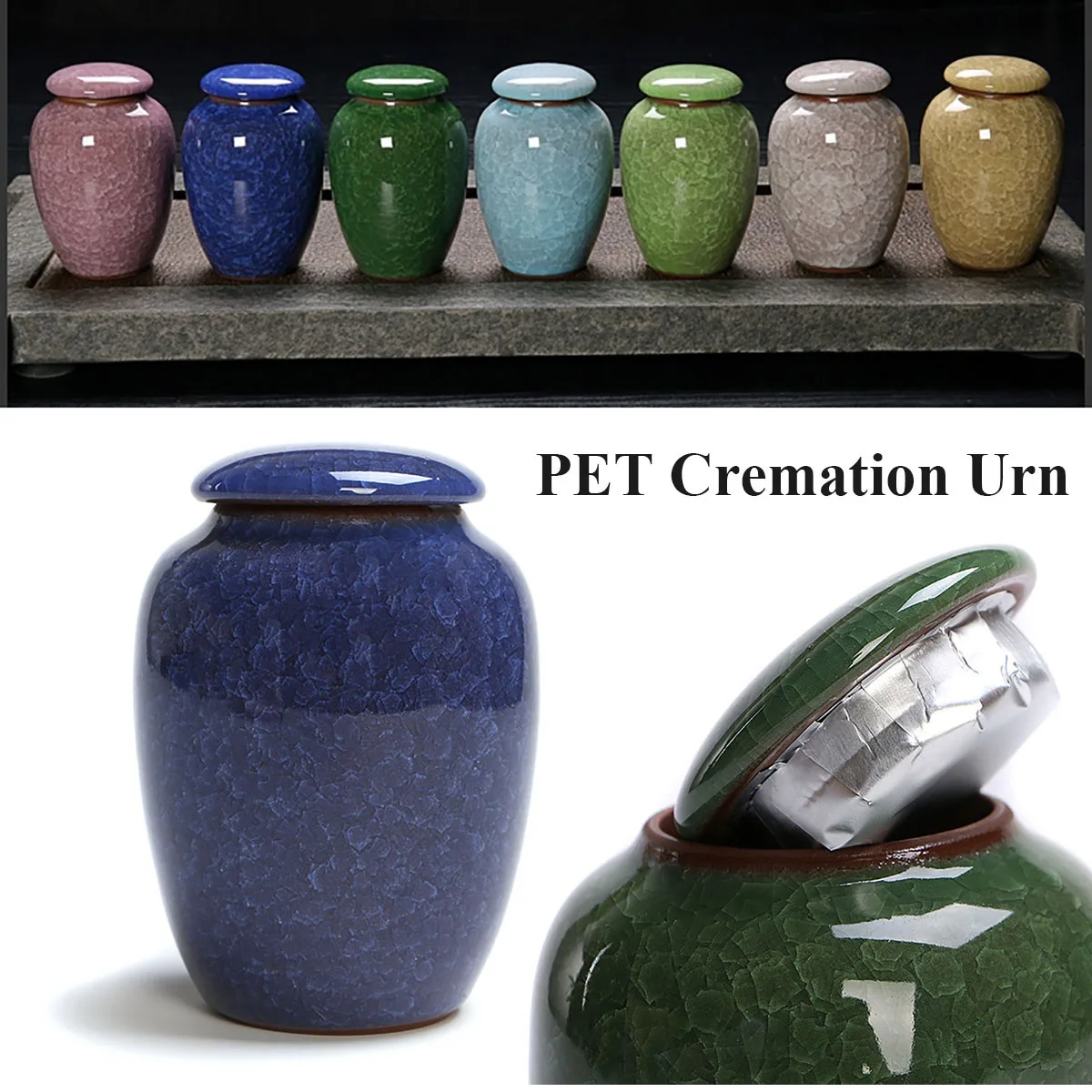 

Small Pet Urn Bird Dog Pet Urns Cremation Pet Caskets Funeral Vase Cat Cremation Ash For Human Ashes Made Ceramics Hand Painted