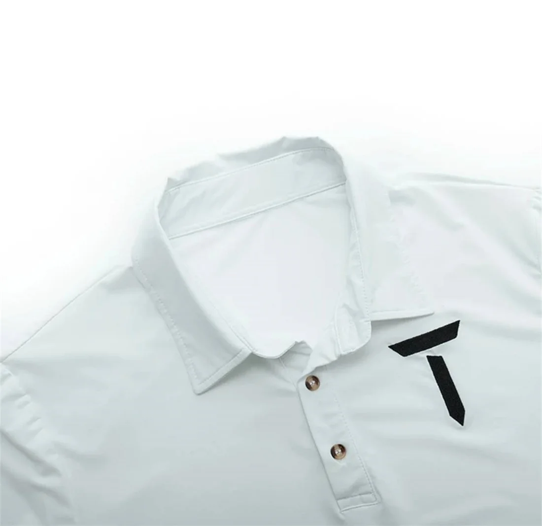 New men's golf short sleeve summer men's breathable T-shirt lapel POLO shirt European Tour