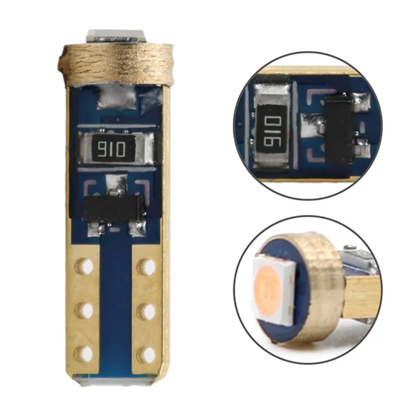 10X T5 OSRAM 3030 Canbus 37 70 73 74 W5W LED 1SMD белая лампа приборной панели 12 В |