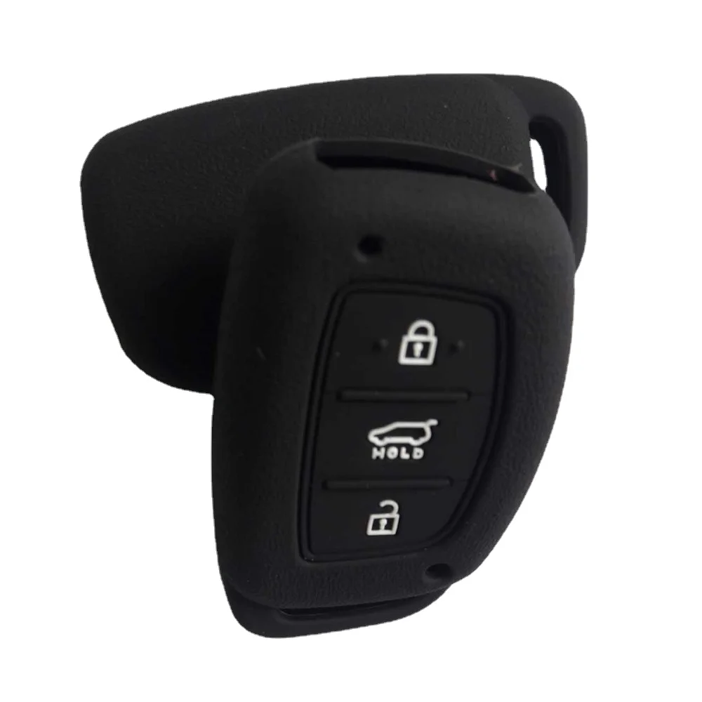 Keyless FOB Entry Remote Shell Silicone Case For Hyundai ix35 Avante Sonata Santa Fe Mistra Tucson Skin Jacket Holder 3 Button | Автомобили