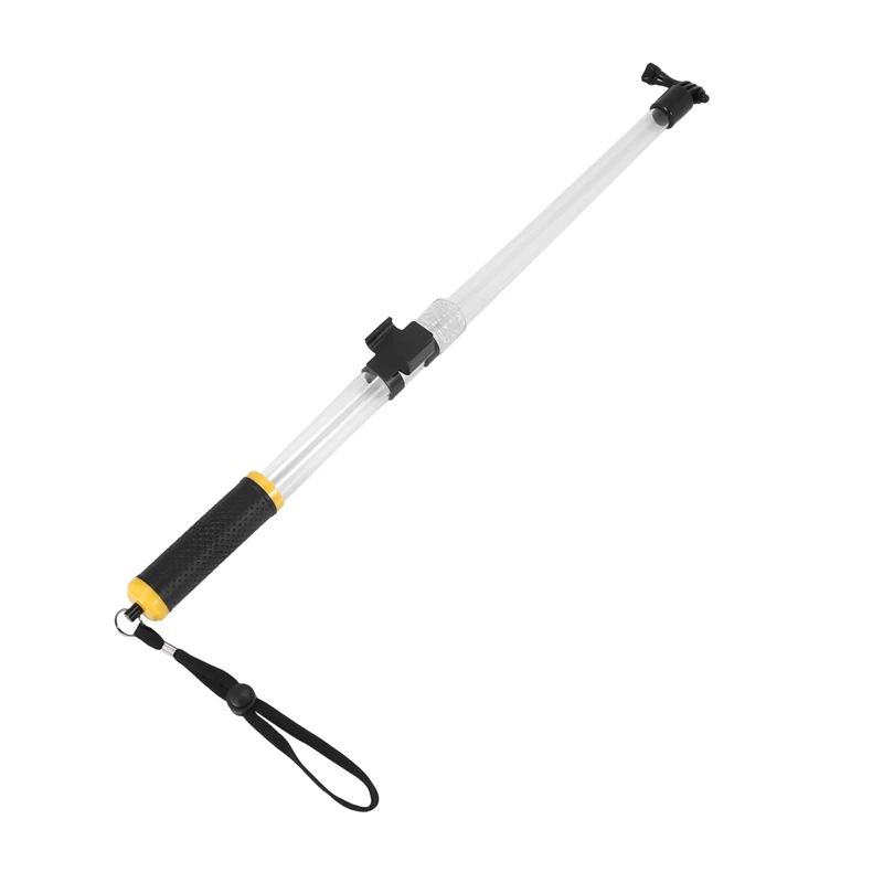 

Waterproof Selfie Stick For Gopro Extendable Transparent Floaty Pole For Gopro Hero Cameras, 14-24Inch Waterproof Telescoping Ha